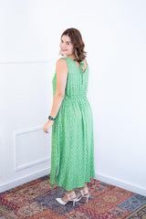 Vestido Gabriela - Regata Longuete com Decote V em Viscolinho - Naguirre Shop