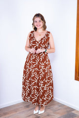 Vestido Gabriela - Regata Longuete com Decote V em Viscolinho - Naguirre Shop