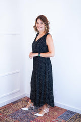 Vestido Gabriela - Regata Longuete com Decote V em Viscolinho - Naguirre Shop