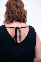Vestido Gabriela - Regata Longuete com Decote V em Viscolinho - Naguirre Shop
