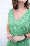 Vestido Gabriela - Regata Longuete com Decote V em Viscolinho - Naguirre Shop