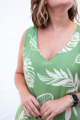 Vestido Gabriela - Regata Longuete com Decote V em Viscolinho - Naguirre Shop