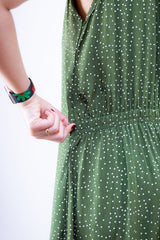 Vestido Gabriela - Regata Longuete com Decote V em Viscolinho - Naguirre Shop