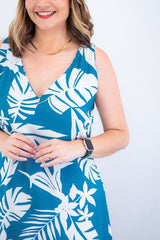 Vestido Gabriela - Regata Longuete com Decote V em Viscolinho - Naguirre Shop