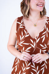 Vestido Gabriela - Regata Longuete com Decote V em Viscolinho - Naguirre Shop