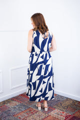 Vestido Gabriela - Regata Longuete com Decote V em Viscolinho - Naguirre Shop