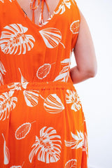 Vestido Gabriela - Regata Longuete com Decote V em Viscolinho - Naguirre Shop
