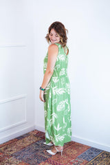 Vestido Gabriela - Regata Longuete com Decote V em Viscolinho - Naguirre Shop