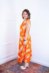 Vestido Gabriela - Regata Longuete com Decote V em Viscolinho - Naguirre Shop