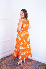 Vestido Gabriela - Regata Longuete com Decote V em Viscolinho - Naguirre Shop
