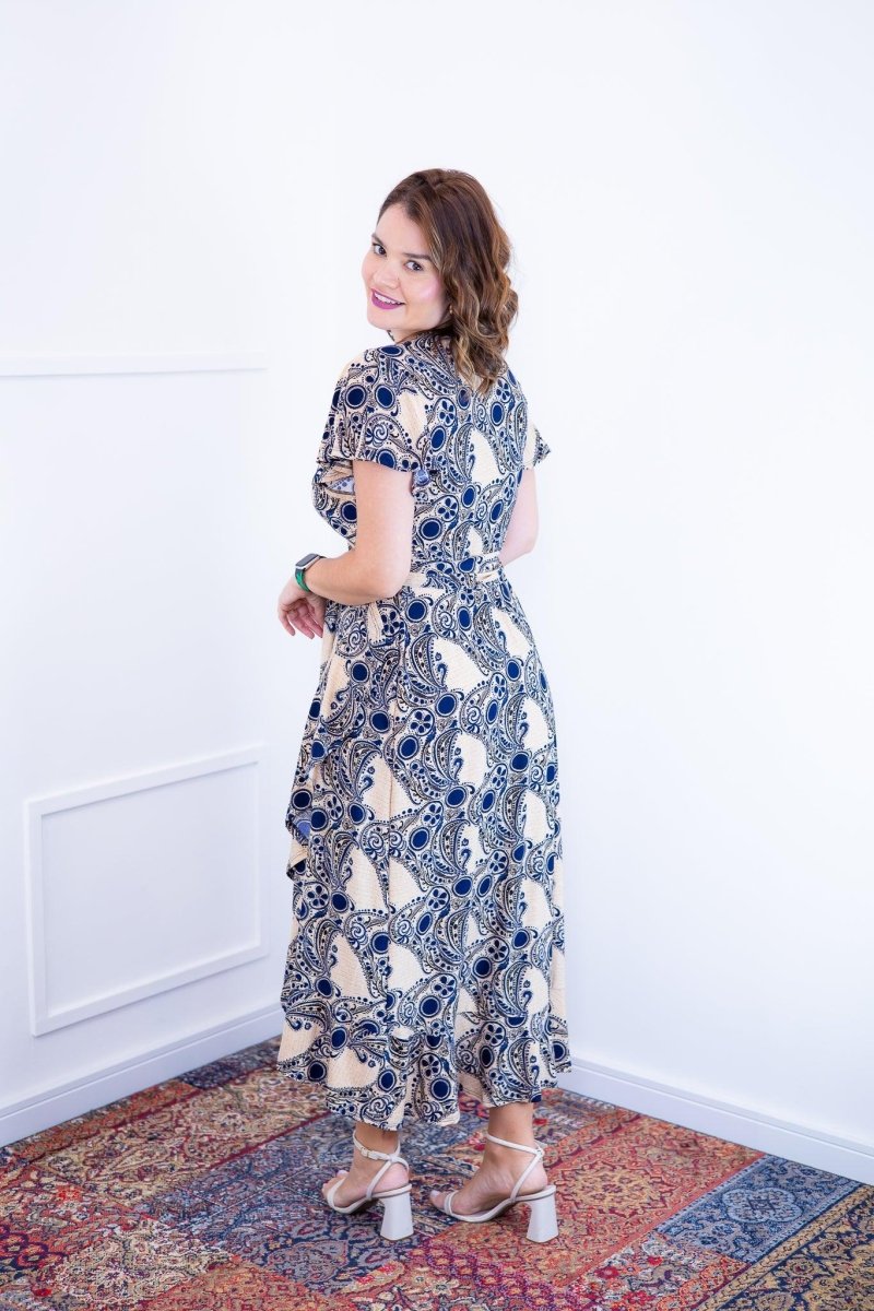 Vestido Havaí - Malha Confort Manga Envelope - Naguirre Shop