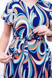 Vestido Havaí - Malha Confort Manga Envelope - Naguirre Shop