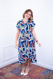 Vestido Havaí - Malha Confort Manga Envelope - Naguirre Shop