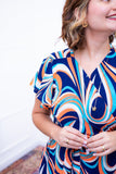 Vestido Havaí - Malha Confort Manga Envelope - Naguirre Shop