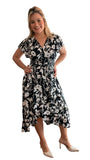 Vestido Havaí - Malha Confort Manga Envelope - Naguirre Shop