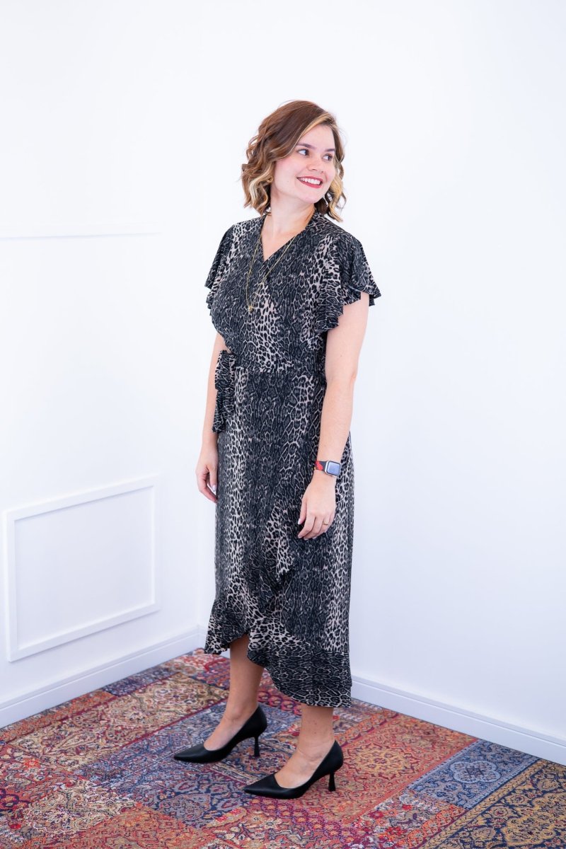 Vestido Havaí - Malha Confort Manga Envelope - Naguirre Shop