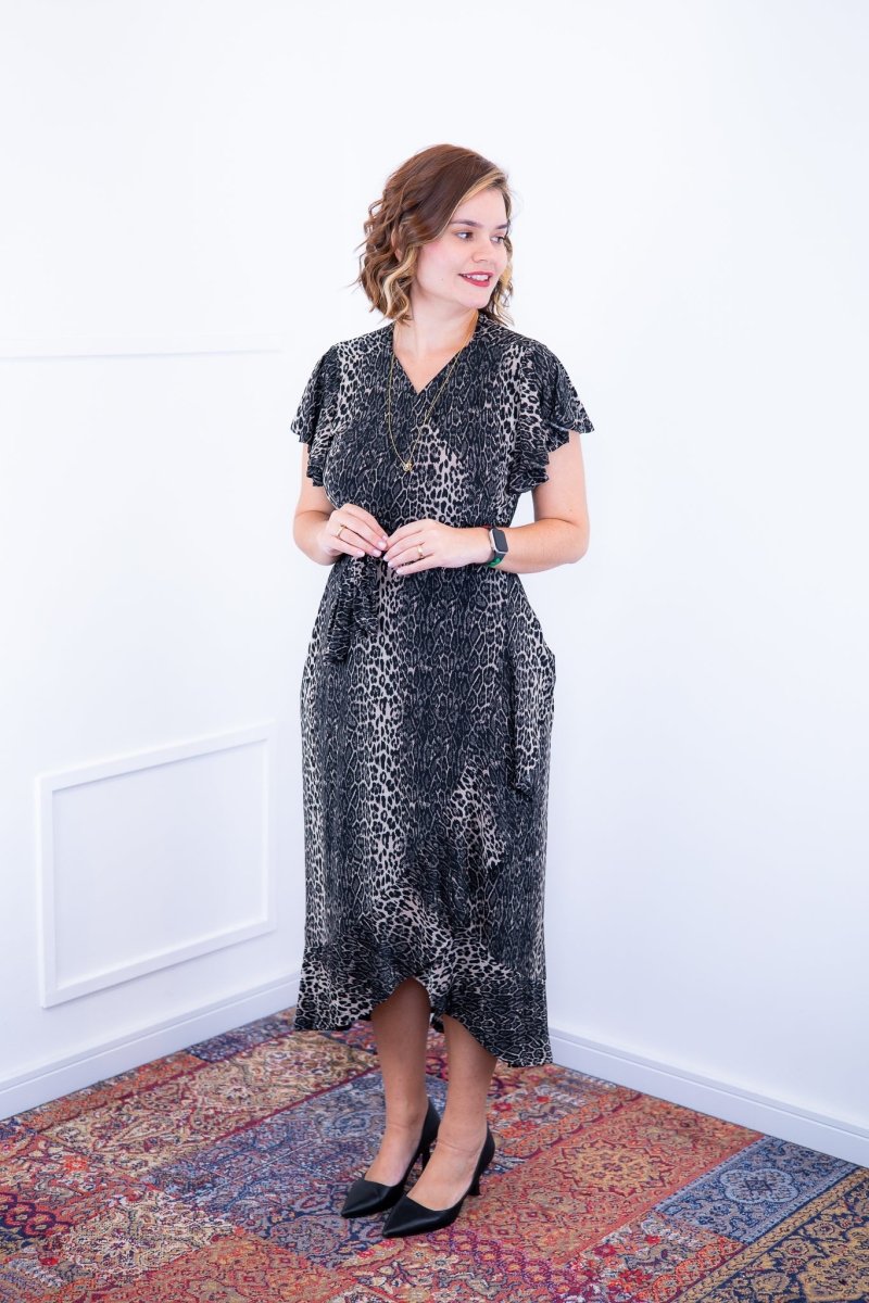 Vestido Havaí - Malha Confort Manga Envelope - Naguirre Shop