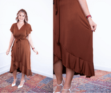 Vestido Havaí - Malha Confort Manga Envelope - Naguirre Shop