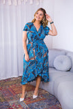 Vestido Havaí - Malha Confort Manga Envelope - Naguirre Shop