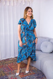 Vestido Havaí - Malha Confort Manga Envelope - Naguirre Shop