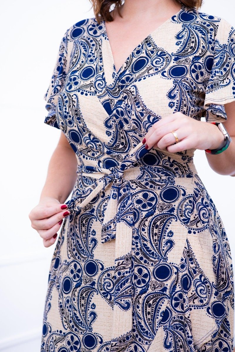 Vestido Havaí - Malha Confort Manga Envelope - Naguirre Shop
