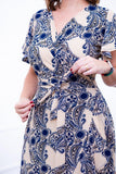 Vestido Havaí - Malha Confort Manga Envelope - Naguirre Shop