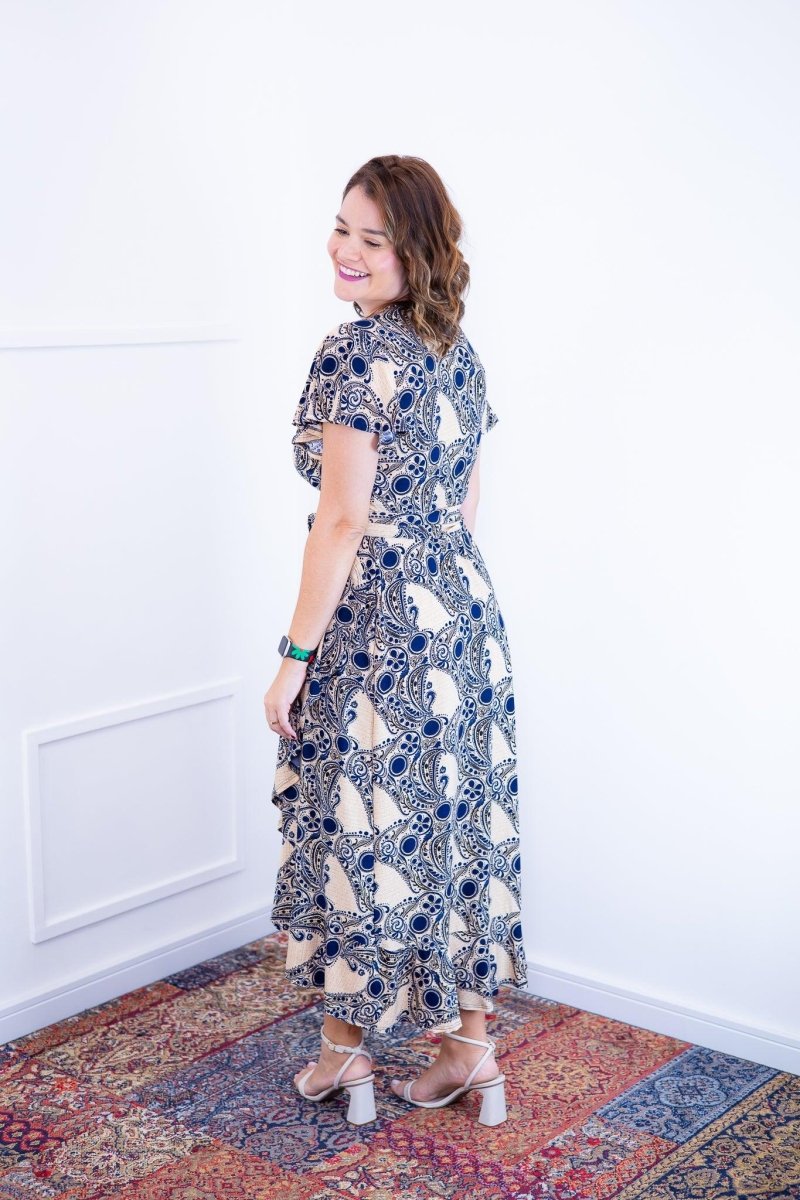 Vestido Havaí - Malha Confort Manga Envelope - Naguirre Shop