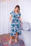Vestido Havaí - Malha Confort Manga Envelope - Naguirre Shop