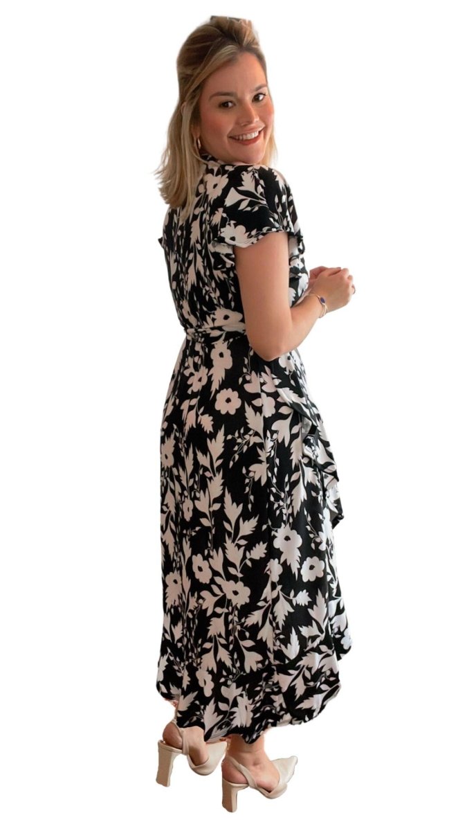 Vestido Havaí - Malha Confort Manga Envelope - Naguirre Shop
