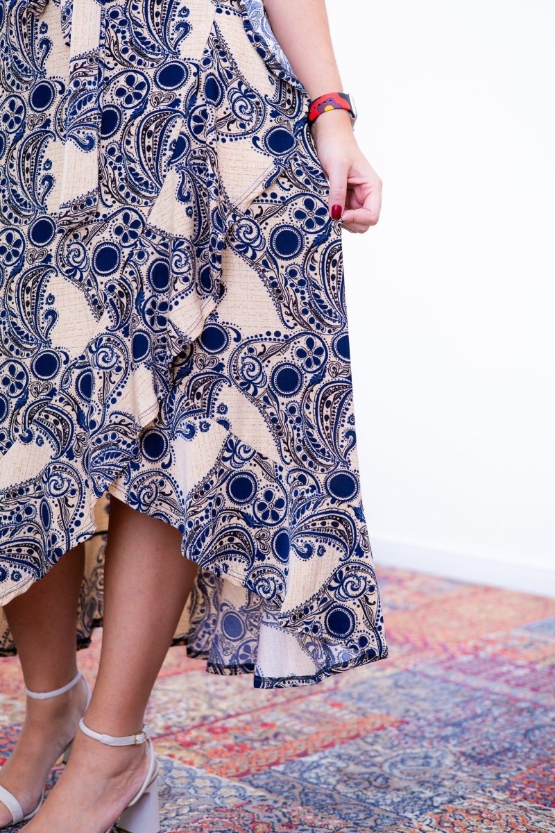 Vestido Havaí - Malha Confort Manga Envelope - Naguirre Shop