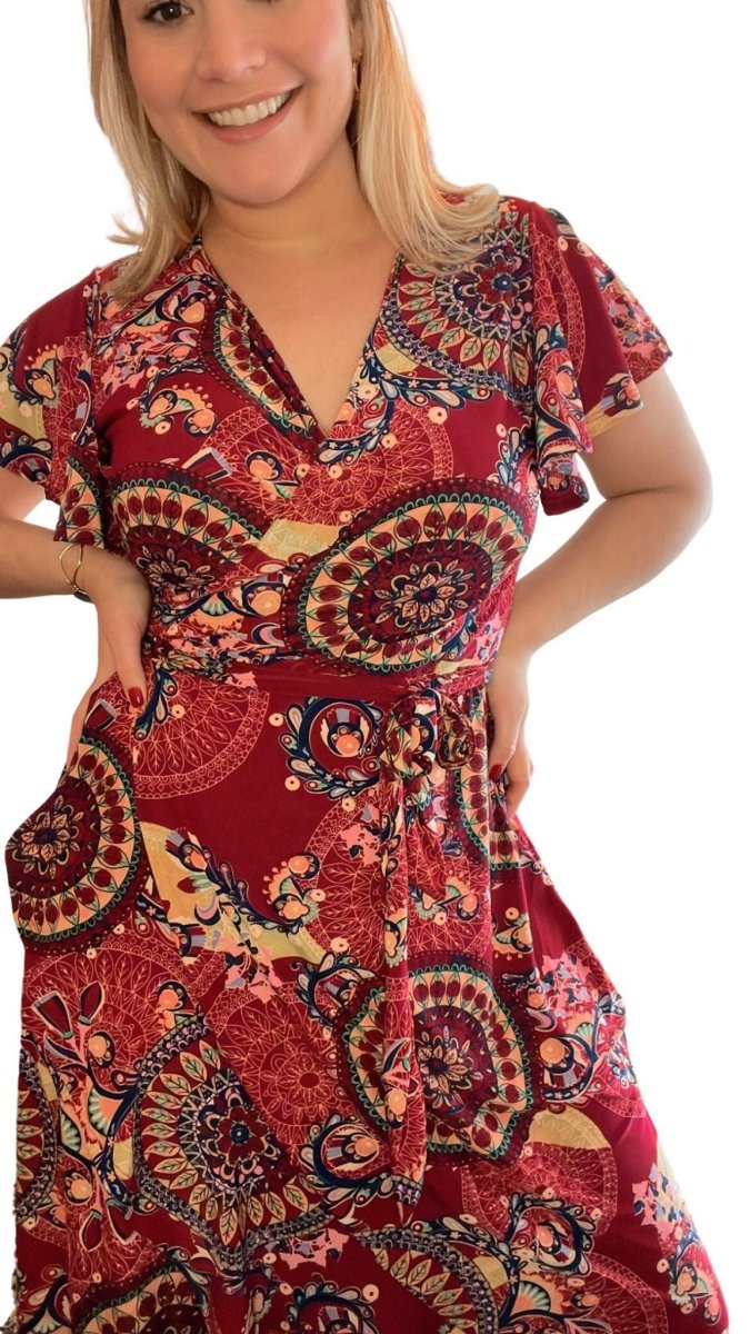 Vestido Havaí - Malha Confort Manga Envelope - Naguirre Shop