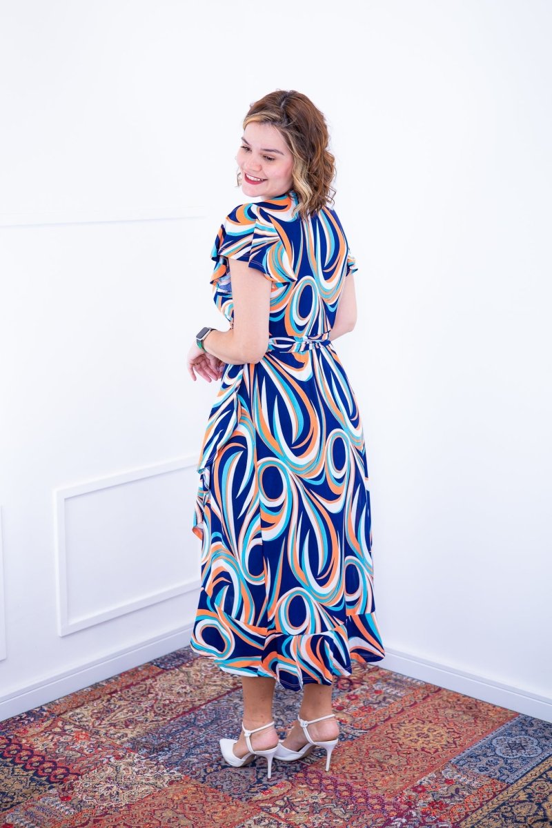 Vestido Havaí - Malha Confort Manga Envelope - Naguirre Shop