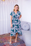Vestido Havaí - Malha Confort Manga Envelope - Naguirre Shop
