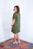 Vestido Helena - Malha Confort Manga Morcego - Naguirre Shop