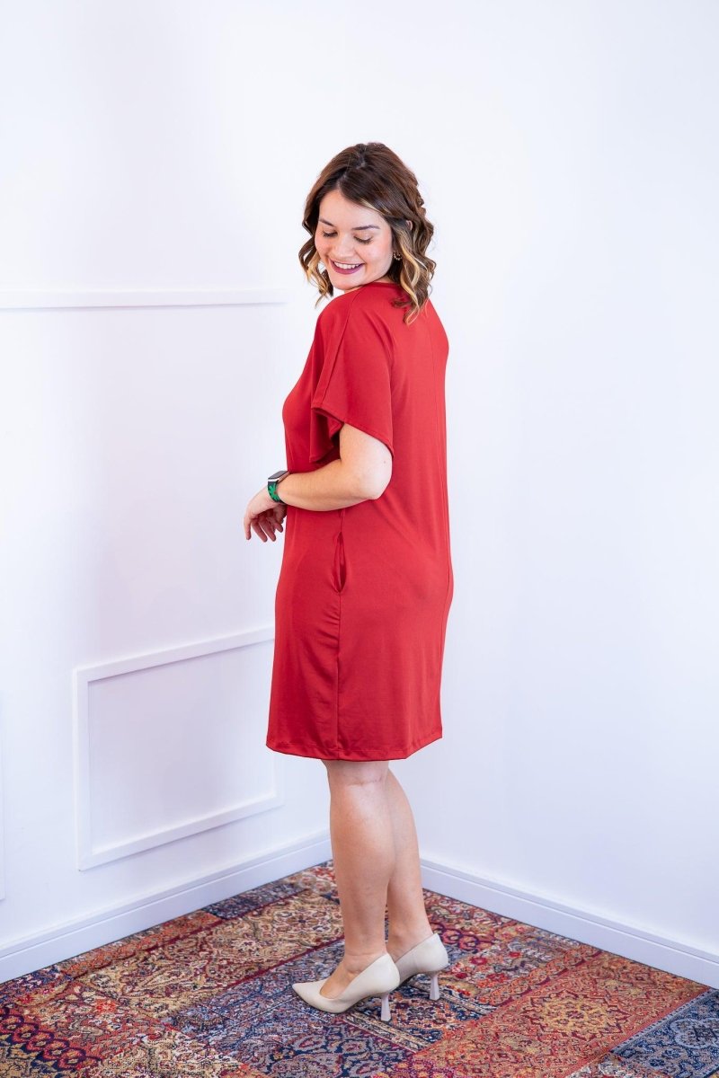 Vestido Helena - Malha Confort Manga Morcego - Naguirre Shop