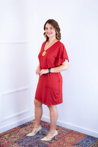 Vestido Helena - Malha Confort Manga Morcego - Naguirre Shop