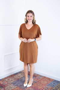 Vestido Helena - Malha Confort Manga Morcego - Naguirre Shop