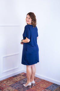 Vestido Helena - Malha Confort Manga Morcego - Naguirre Shop