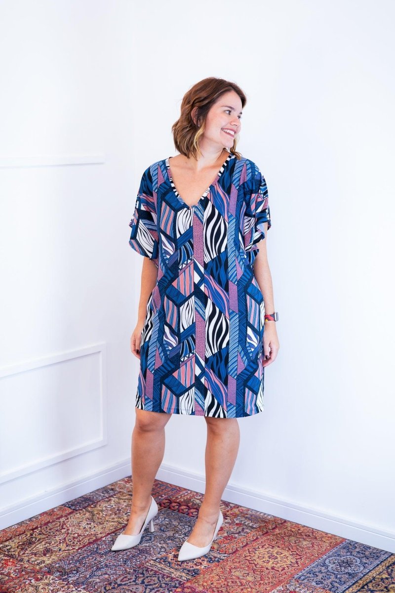 Vestido Helena - Malha Confort Manga Morcego - Naguirre Shop