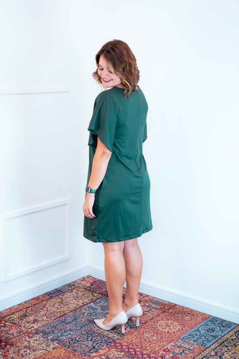 Vestido Helena - Malha Confort Manga Morcego - Naguirre Shop