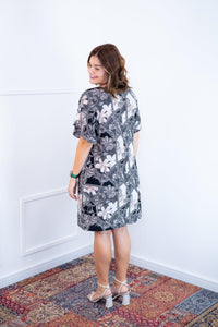Vestido Helena - Malha Confort Manga Morcego - Naguirre Shop