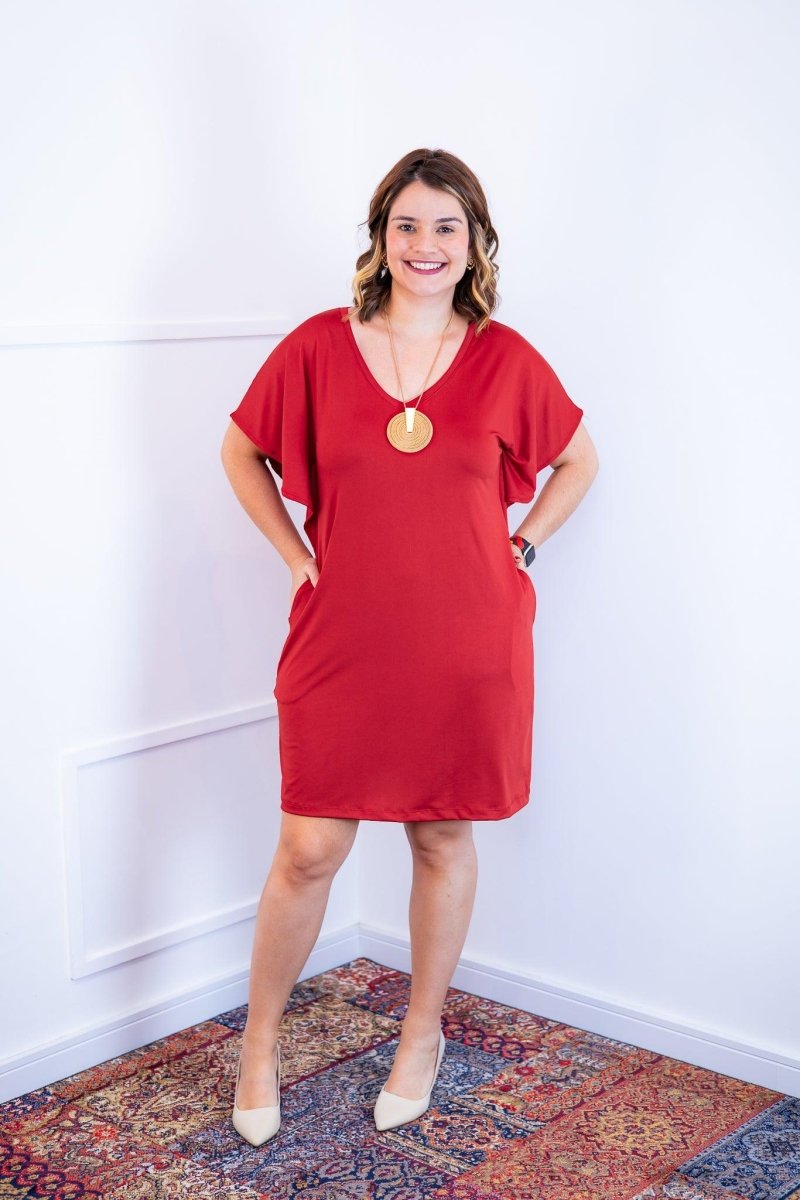 Vestido Helena - Malha Confort Manga Morcego - Naguirre Shop