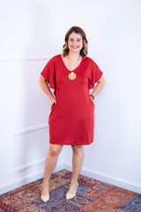 Vestido Helena - Malha Confort Manga Morcego - Naguirre Shop