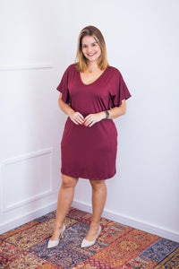 Vestido Helena - Malha Confort Manga Morcego - Naguirre Shop