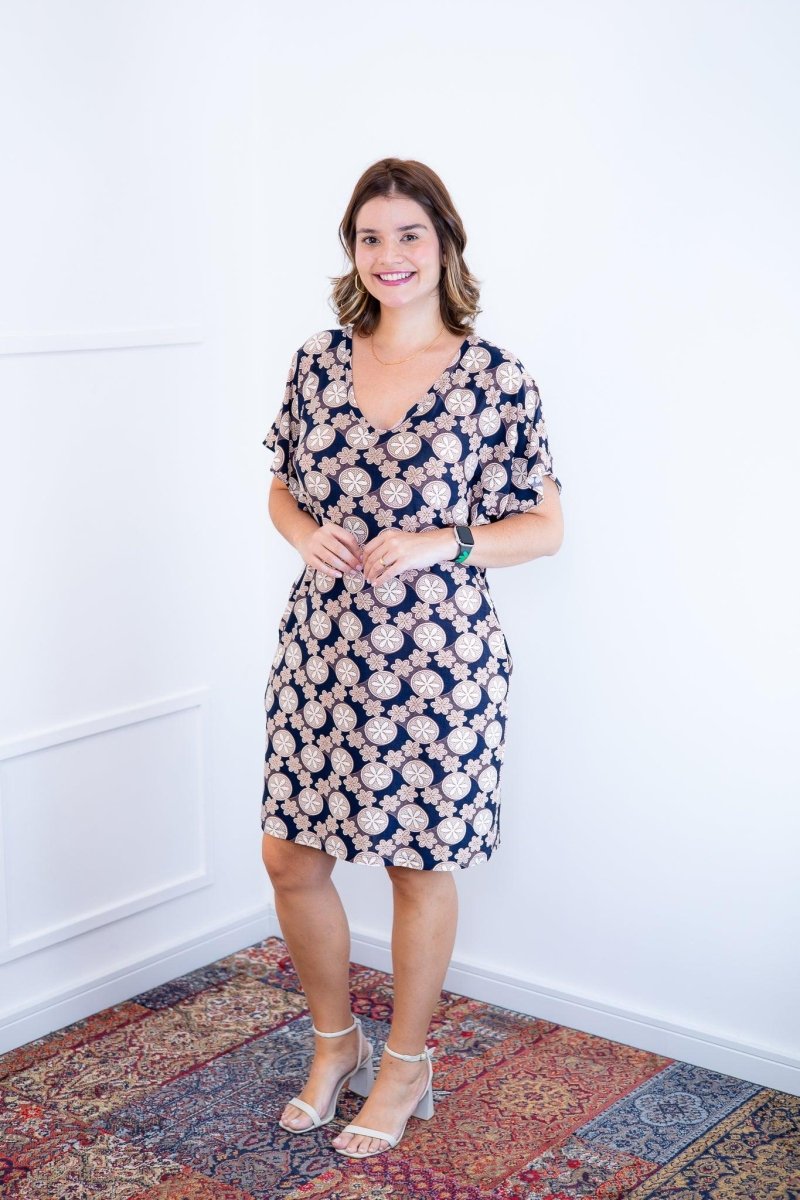 Vestido Helena - Malha Confort Manga Morcego - Naguirre Shop