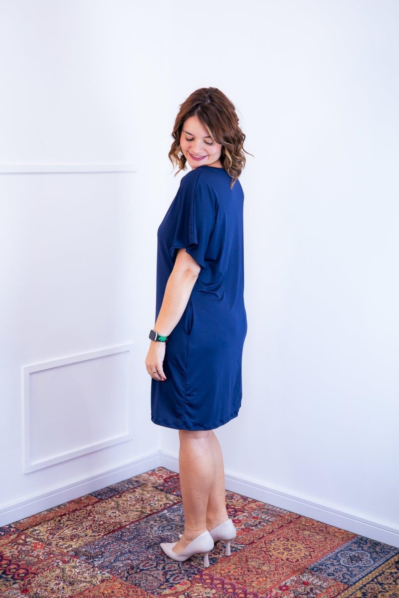 Vestido Helena - Malha Confort Manga Morcego - Naguirre Shop