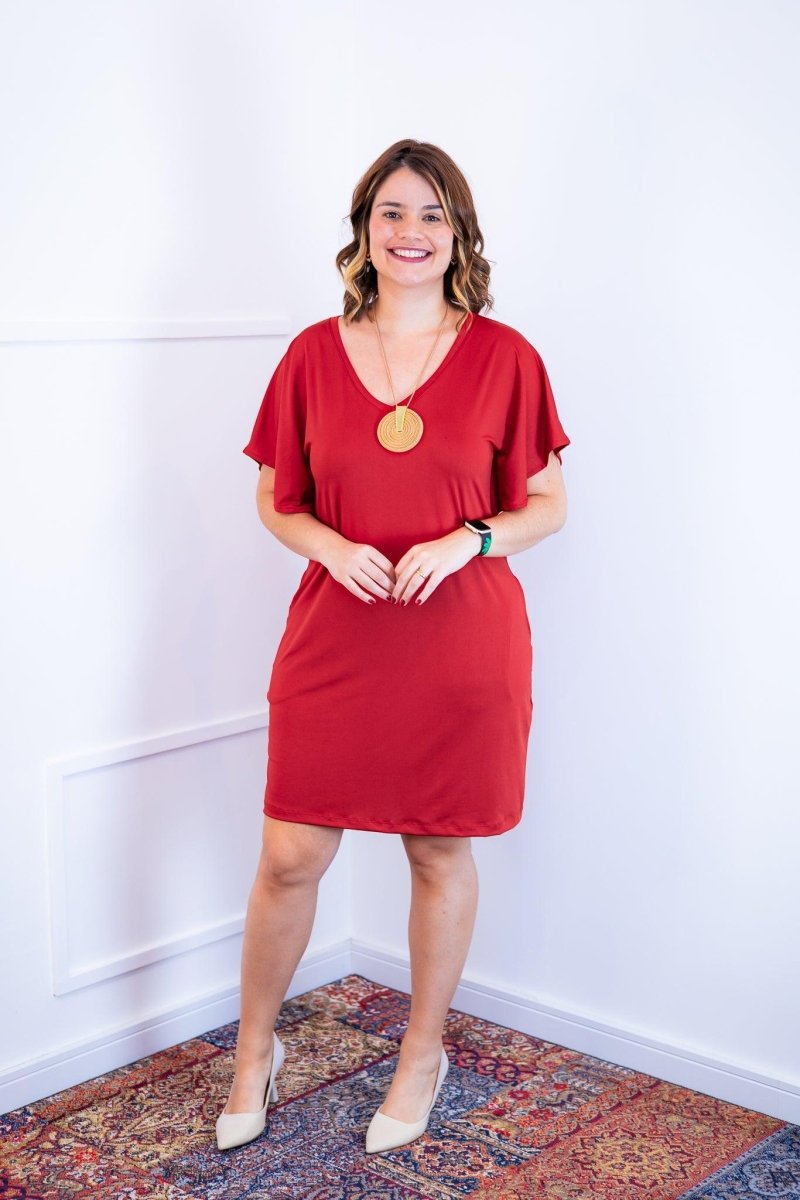 Vestido Helena - Malha Confort Manga Morcego - Naguirre Shop