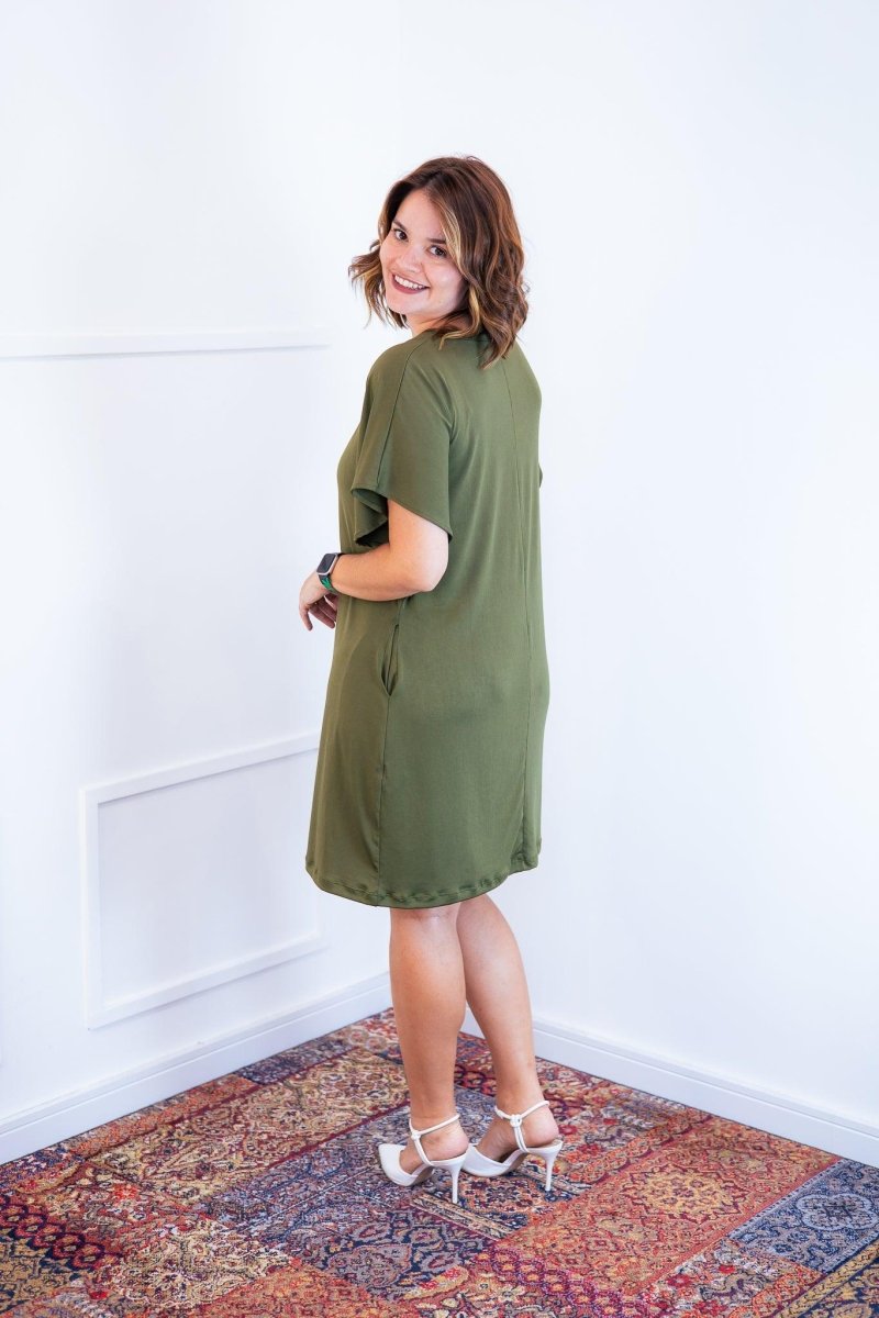 Vestido Helena - Malha Confort Manga Morcego - Naguirre Shop