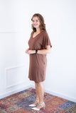 Vestido Helena - Malha Confort Manga Morcego - Naguirre Shop