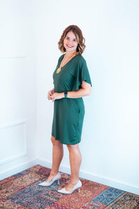 Vestido Helena - Malha Confort Manga Morcego - Naguirre Shop